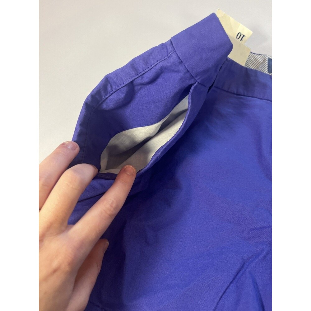 Old Navy Everyday Shorts Women's 10 Purple Flat Front High Rise Pockets NEW! - Picture 3 of 10